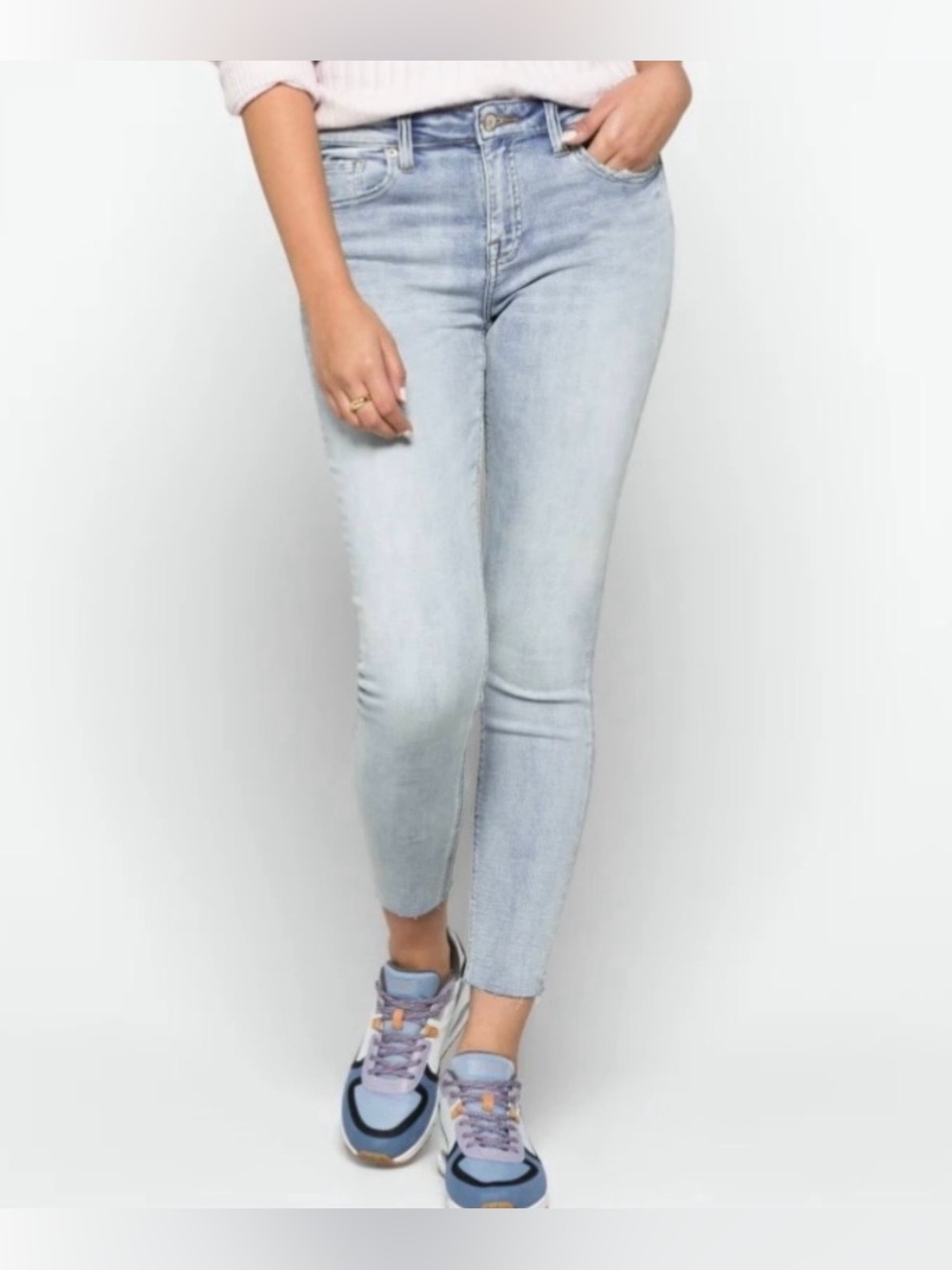 PISTOLA Arielle Mid-Rise Skinny Scissor Cut Hem Jean in ‘No‎ Pressure’ - SIZE 25